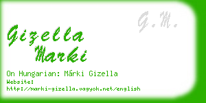 gizella marki business card